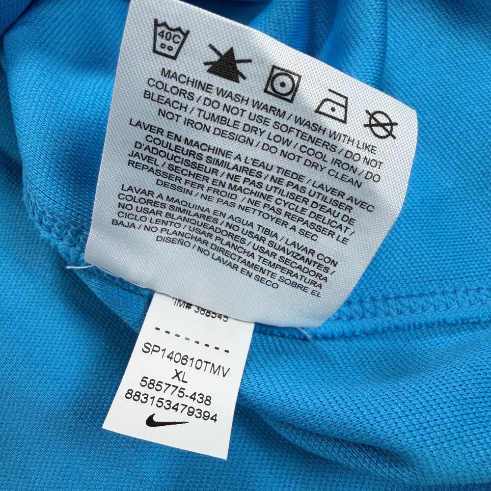 Nike Golf Dri Fit 1/4 Zip Vest Mens XL Blue Gray Sleeveless Performance - Picture 5 of 9